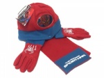 Spider-Man The Amazing Spider Man: Winter Fleece Wooly Hat, Scarf and Glove Set - Size 50 - Red and Blue  only £7.99