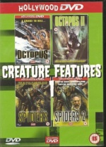 Hollywood DVD - Creature Features 1 - Octopus; Octopus II; Spiders; Spiders II (4 Movies On 2 Dvd's) only £3.99