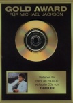 Thriller Gold Award framed only £10.99