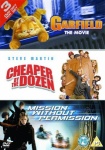 Garfield: The Movie/Cheaper By The Dozen/Mission Without... [DVD] only £9.99