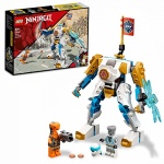 LEGO 71761 NINJAGO Zaneâ€™s Power Up Mech EVO Action Figure with Cobra Snake and Zane Minifigure, Collectible Mission Banner Series, Ninja Toys for Kids only £12.99
