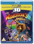 Madagascar 3: Europe's Most Wanted (Blu-ray 3D + Blu-ray + DVD + Digital Copy) [Region Free] only £9.99