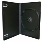 100 Black Single DVD Cases - 14mm - Toner UK only £49.99