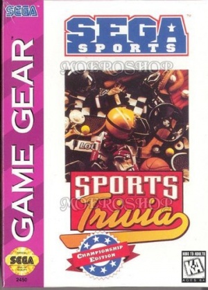 Sega Sports Trivia Quiz Sega (Game Gear)