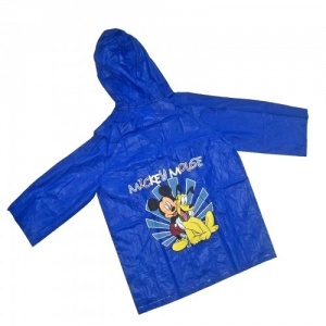 Disney Mickey Mouse and Pluto Blue Various Sizes Raincoat 100% PVC