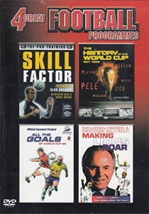 4 Great Football Programmes: The Pro Training Skill Factory, The History Of The World Cup, All The Goals Of World Cup 98 & Making Lions