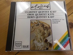 MOZART - CLARINET QUINTET K 407, OBOE QUARTET K 370, HORN QUINTET K 407