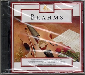 Brahms: Academic Festival Overture OP 80; Waltz No 15 OP 39; Hungarian Dance in G Minor; Clarinet Quintet OP 115-Intermezzo; Lullaby (Cradle Song) OP 49 No 4; Hungarian Dance in D Major; Symphony No 3 in F Major OP 90.