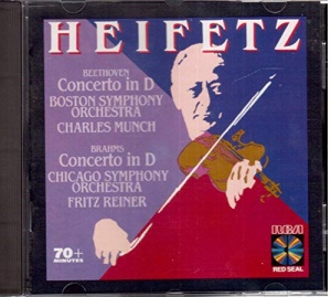 Heifetz plays Beethoven & Brahms Concertos