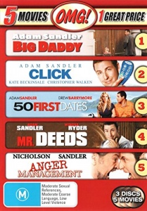 Big Daddy/Click/50 First Dates/Mr Deeds/Anger Management [DVD]